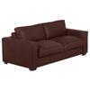 Schlafsofa Texas Braun Anilinleder, B: 203 Cm - Dunkelbraun/Braun, Design, Leder (203/85/99cm) - MID.YOU