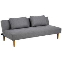 2-Sitzer-Sofa Mit Schlaffunktion Lukas B: 180 cm - Eichefarben/Grau, Design, Holz/Textil (180/74/86cm) - MID.YOU