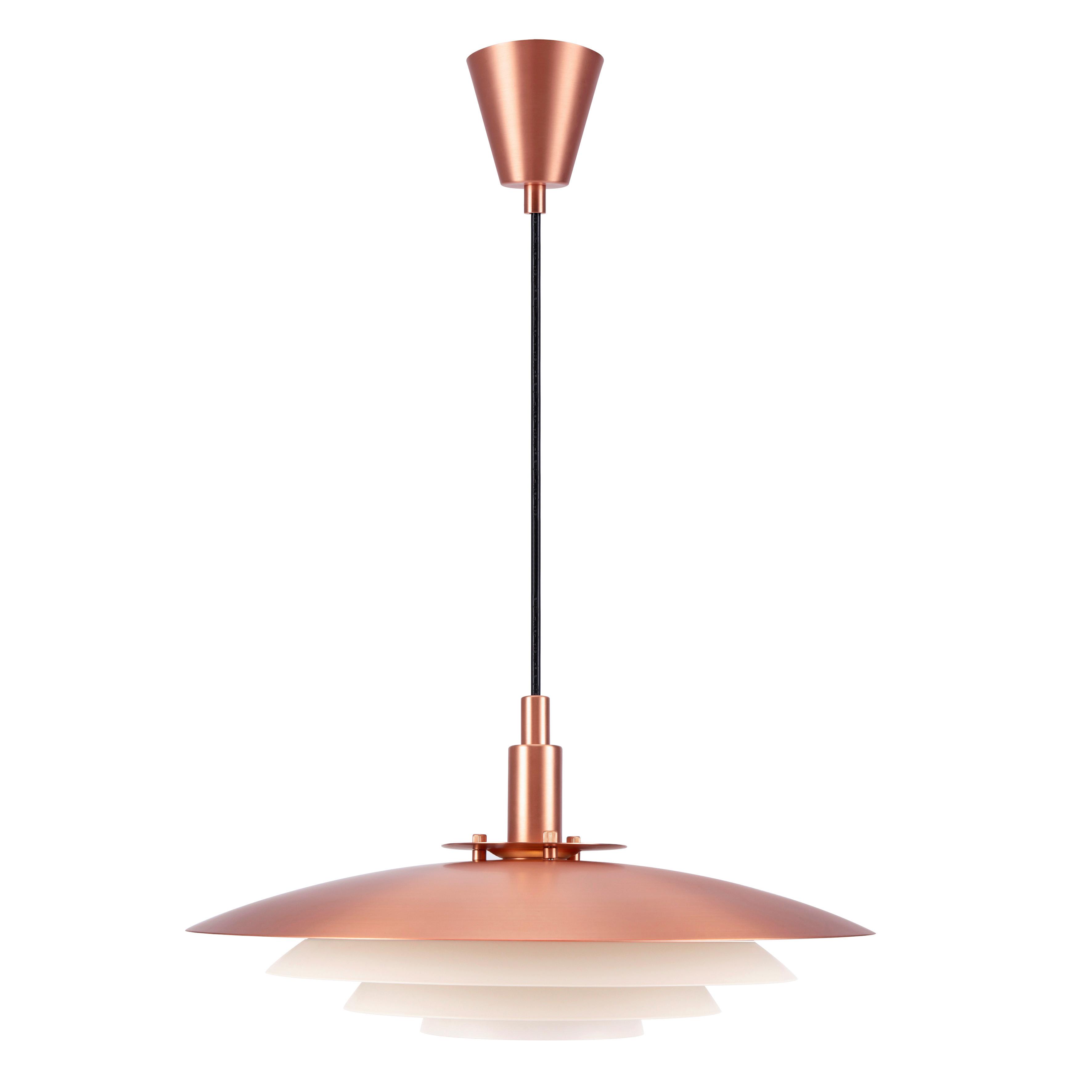 Hängeleuchte Bretagne Kupferfarben D: 38 cm - Kupferfarben, Design, Metall (38/18,8cm) - Nordlux