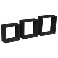 SADA NÁSTĚNNÝCH REGÁLŮ SIMPLE 3 - Moderní (30-27-24/30-27-24/12cm)