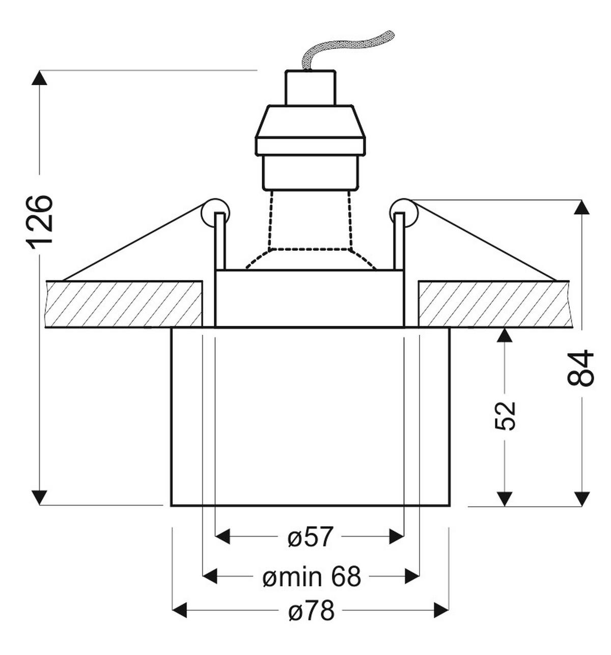 Deckenleuchte 2273679 - Weiß, Basics, Metall (7.8/7.8/5.2cm)