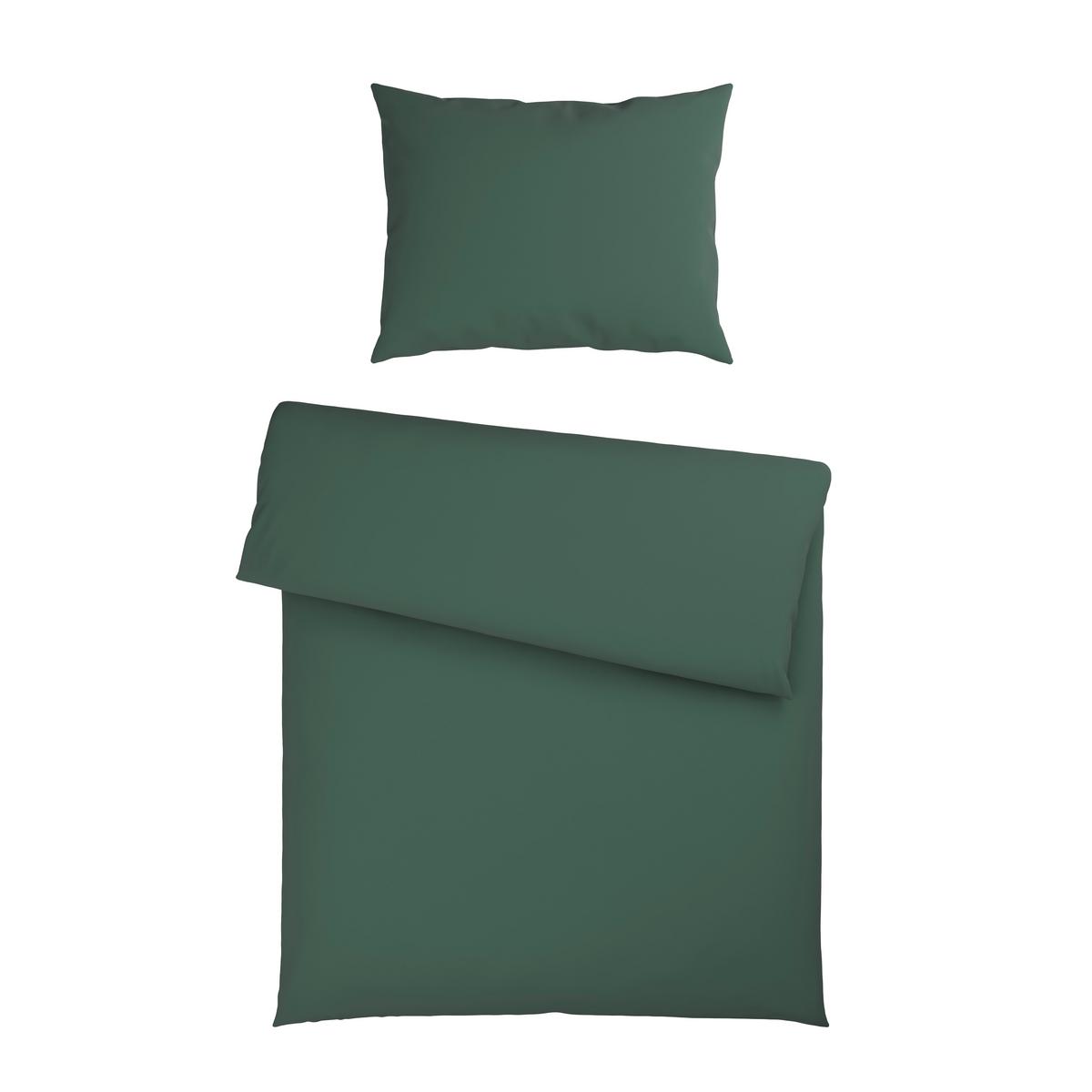 BETTWÄSCHE OLIVA - Dunkelgrün, MODERN, Textil - Luca Bessoni