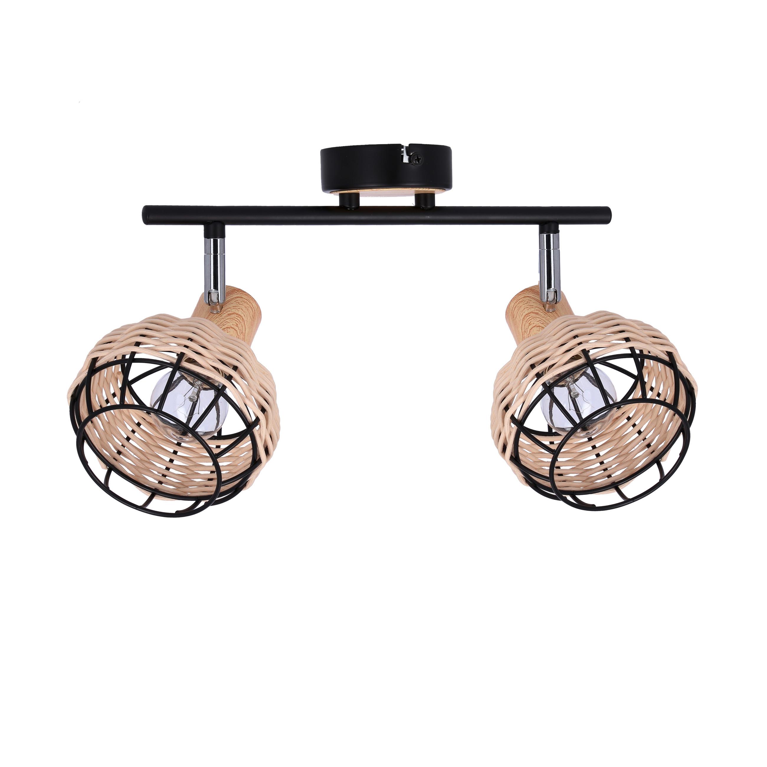 Strahler 92-12203 Tajga - Schwarz, Natur, Holz/Metall (44/12/18cm)