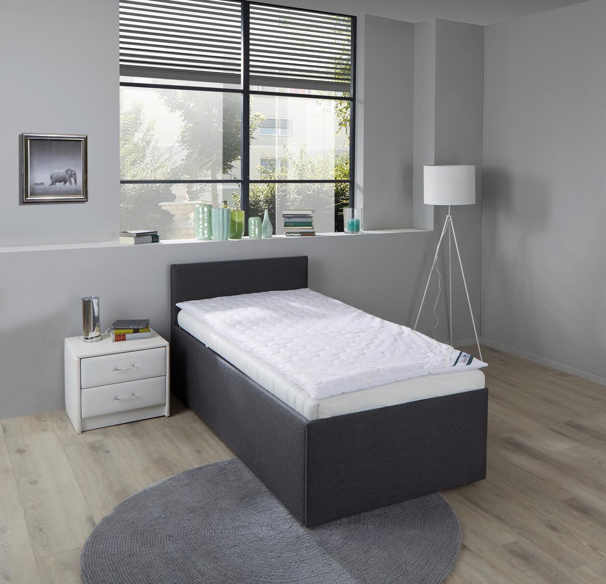 Topper Polly 160x200 Cm Polyurethanschaumkern - Weiß, Basics, Textil (160/200cm) - FAN