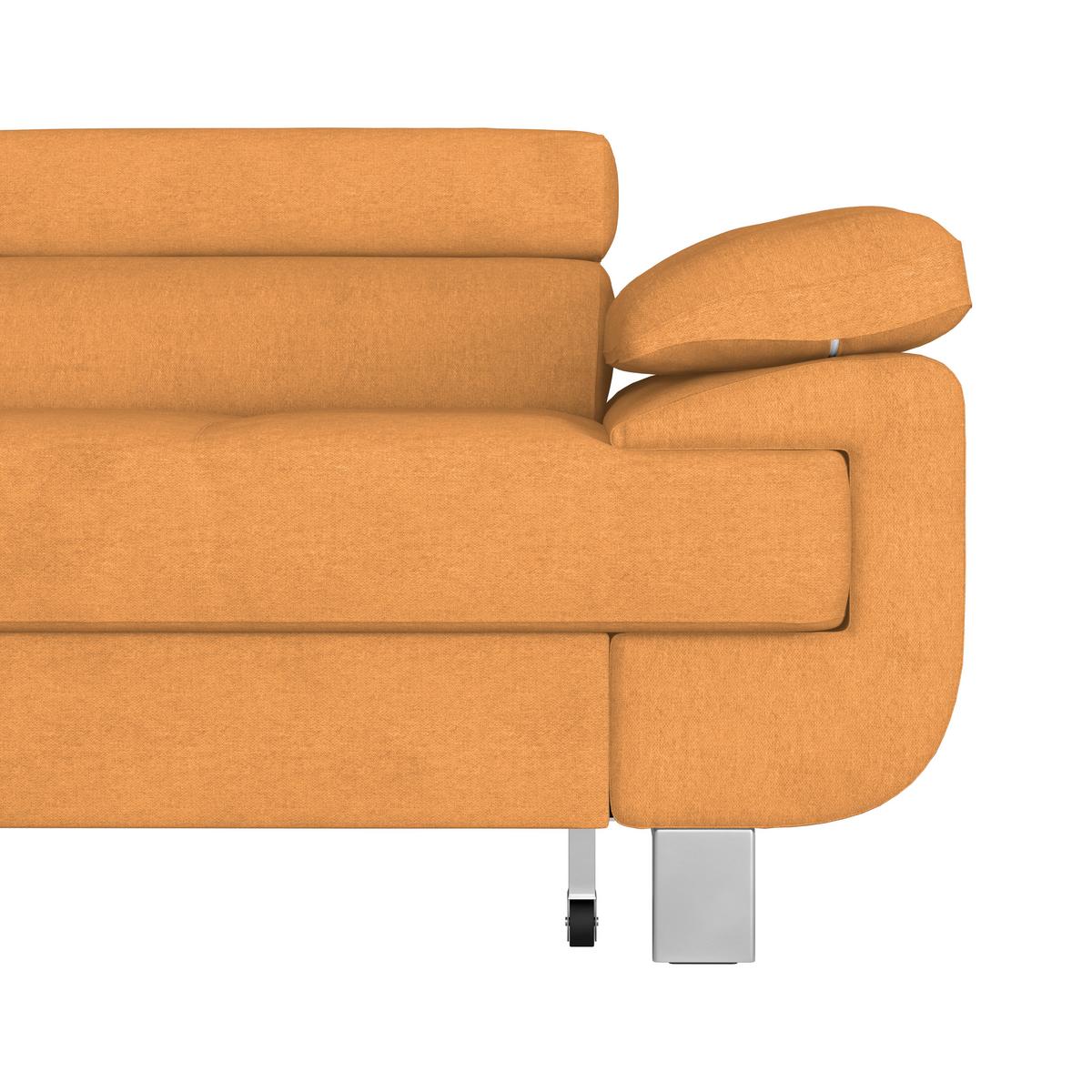 Ecksofa mit Schlaffunktion + Bettkasten Savona Webstoff - Orange, MODERN, Textil (230/270cm) - Ondega