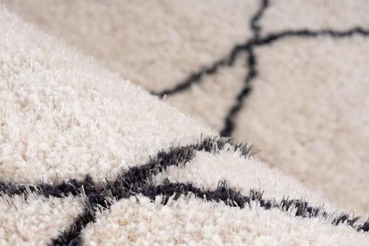 Hochflor Teppich Creme/Beige Orlando 120x170 cm - Beige/Creme, Design, Textil (120/170cm) - Kayoom