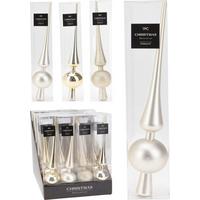 Christbaumspitze Selina - Creme, Basics, Kunststoff (6/29,5cm)