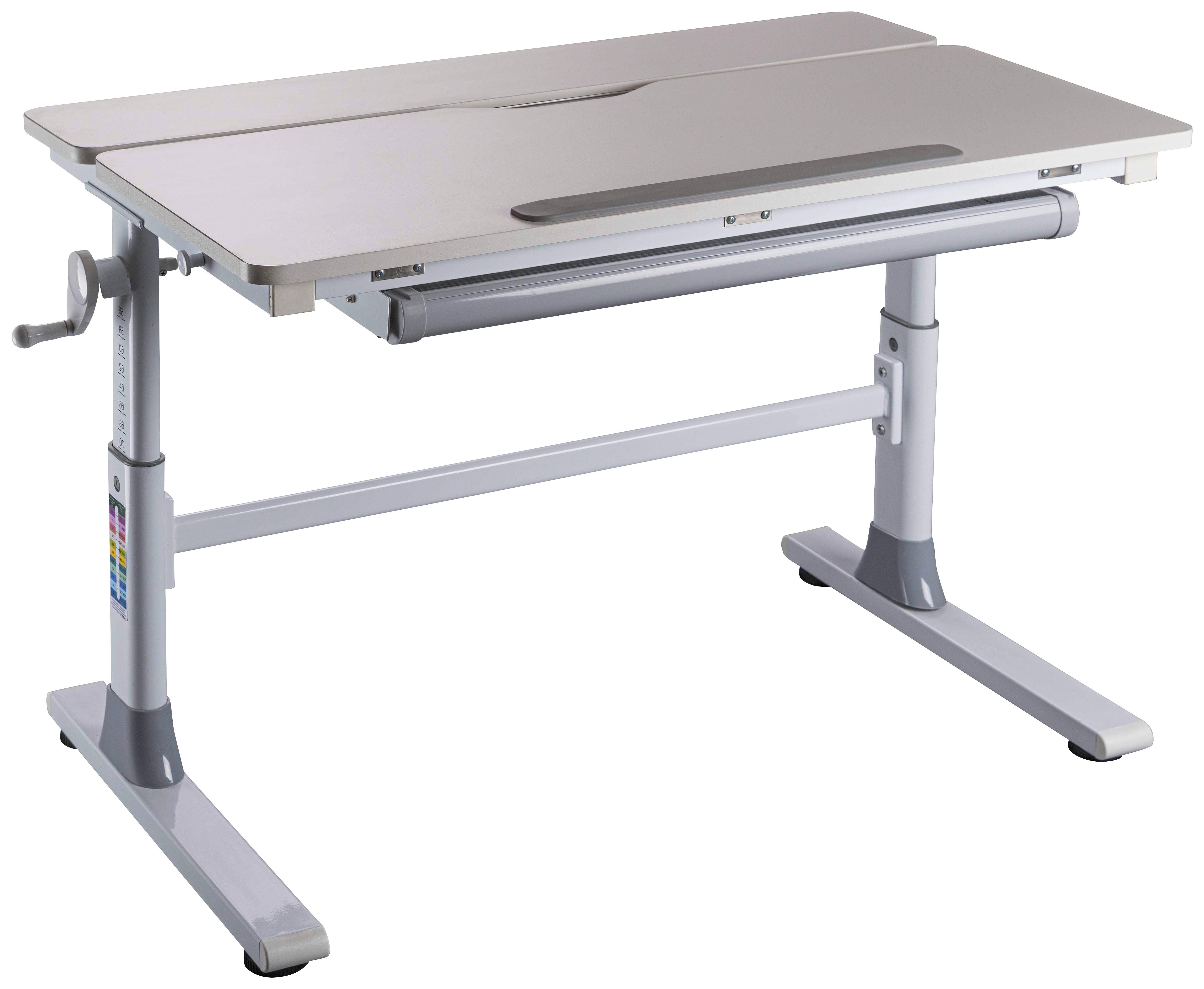 Jugendschreibtisch Frederik Weiß, 100 cm - Weiß, MODERN, Holzwerkstoff/Metall (100/76/60cm) - MID.YOU
