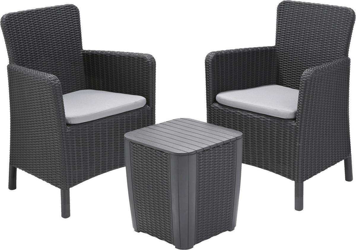 Kerti Bútorszett Trenton Balcony - grafitszürke (63/85/60cm)