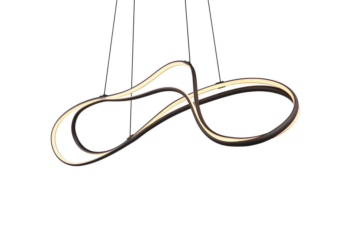 Led-hängeleuchte 344310132  Nala - Schwarz, Design, Metall (113/24/150cm) - Trio Leuchten