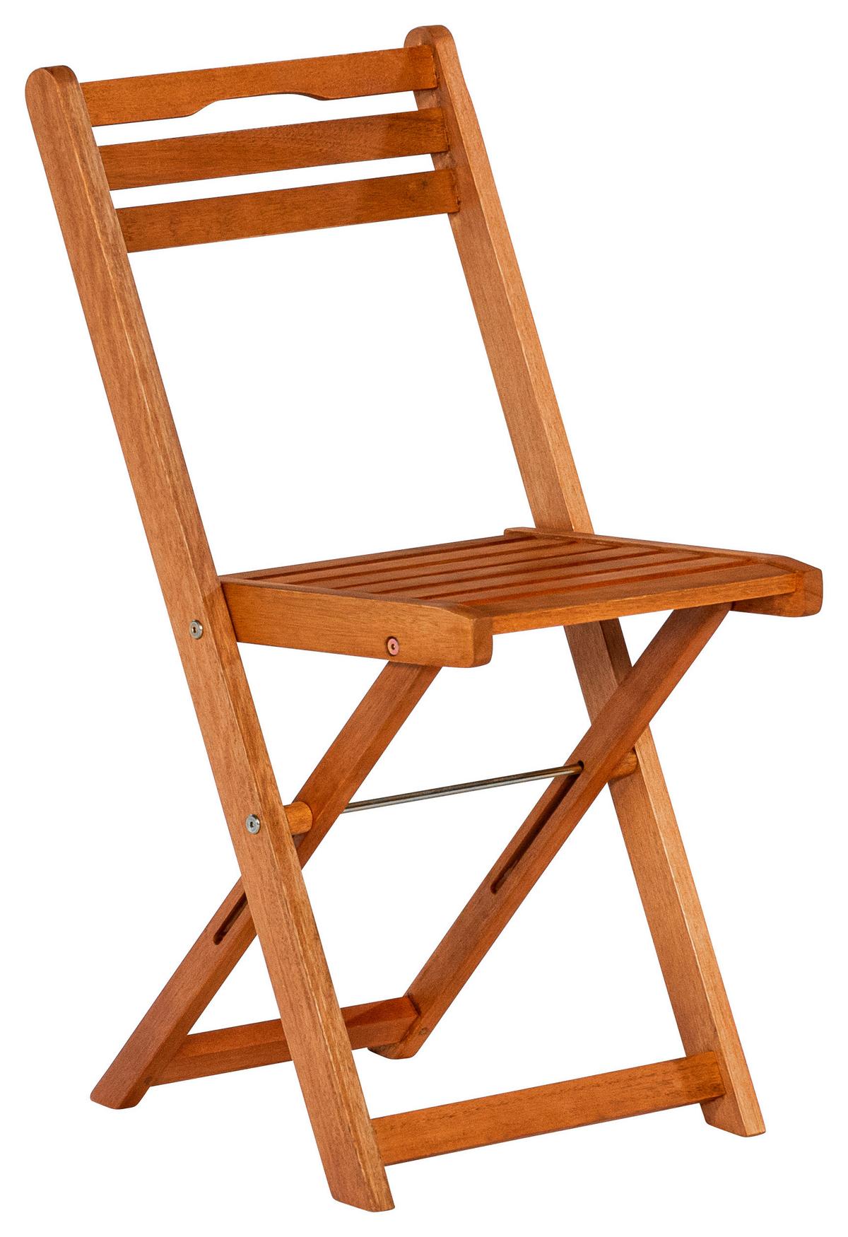 Gartensessel Klappbar 2er-Set Porto Echtholz - Naturfarben, KONVENTIONELL, Holz (40/82/49cm) - Gardenson