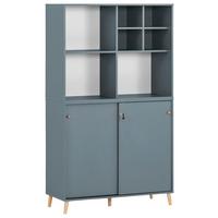 Aktenschrank Set U1000r+u1000st+regal - Petrol, MODERN, Holzwerkstoff (100,1/174,2/41cm) - MID.YOU