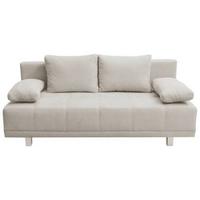 Schlafsofa Laser - Chromfarben/Beige, Design, Textil (194/77/89cm) - MID.YOU