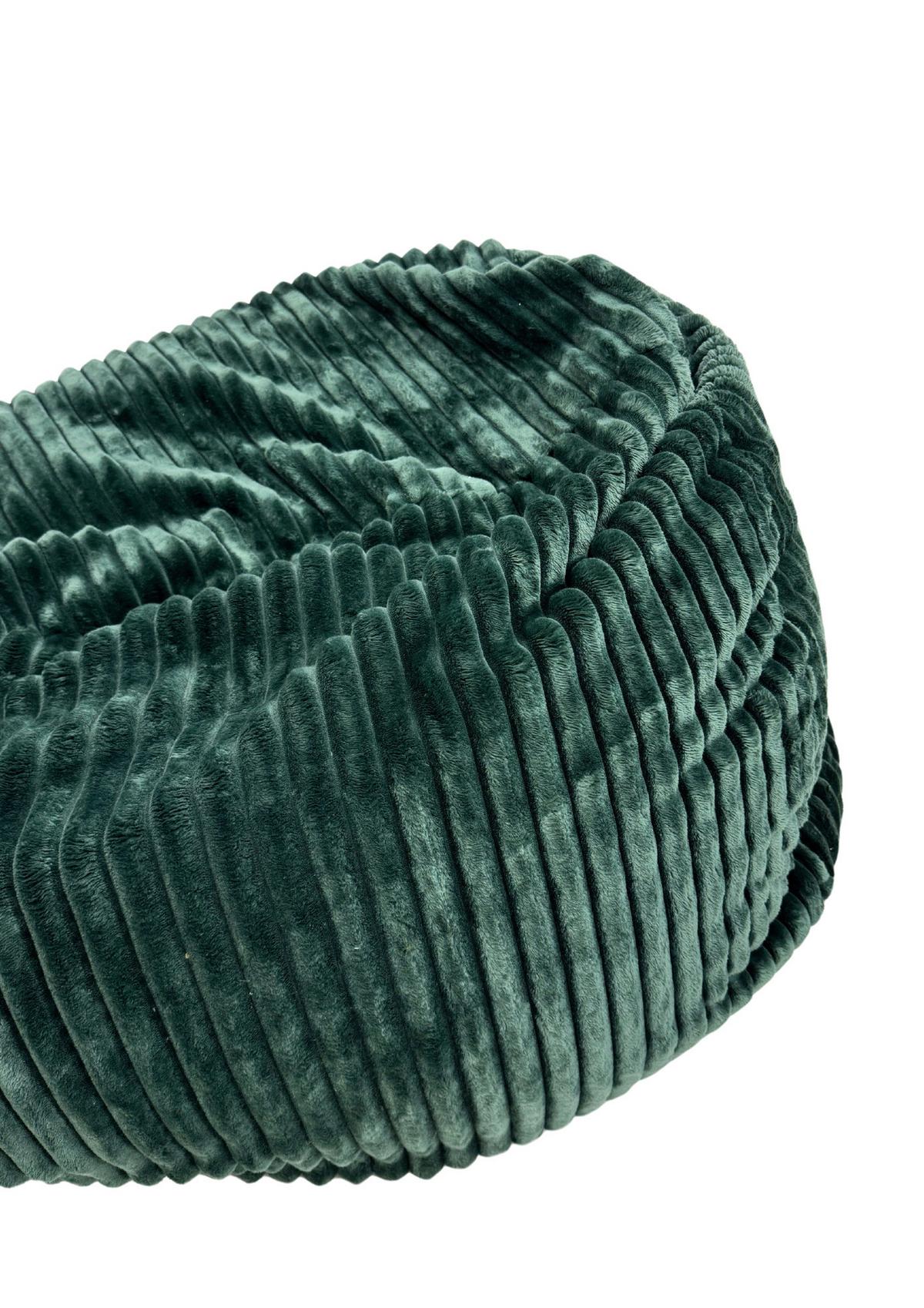 Sedací vak BUZZI, 280L, zelený manšestr TILIA - zelená, Basics, textil (120/85/85cm) - Ondega