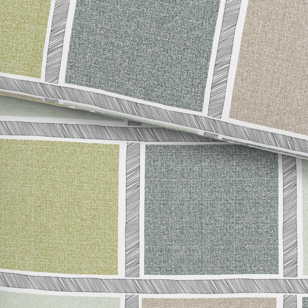 Bettwäsche 140x200 Cm Kamina Renforce, Grün - Grün, MODERN, Textil - Luca Bessoni