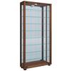 Vitrine Lumo Nussbaumfarben B: 59 cm - Nussbaumfarben, MODERN, Glas/Holzwerkstoff (59/114,8/18cm) - MID.YOU