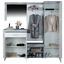 Garderobe Porto - Weiß/Grau, MODERN, Holzwerkstoff (200/200/35,3cm) Garderobe Porto - Weiß/Grau, MODERN, Holzwerkstoff (200/200/35,3cm)
