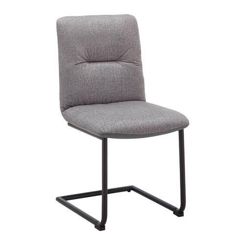 Židle SARAH šedá - černá/světle šedá, Moderní, kov/dřevo (49/88/59cm) - Bessagi Home