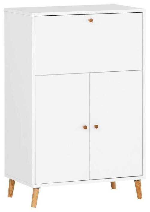 Sekretär Serie 500 Weiß B: 65,2 cm - Weiß, MODERN, Holzwerkstoff (65,2/101,7/39cm) - MID.YOU