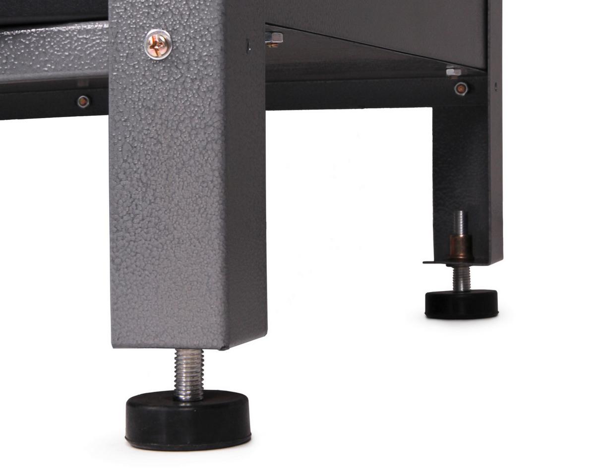 Werkbank-Set Klaus Anthrazit/Grau B: 240 cm - Anthrazit/Grau, Basics, Holz/Metall (240/205/60cm)