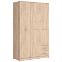 Drehtürenschrank Nepo Plus - Sonoma Eiche, MODERN, Holzwerkstoff (118,5/197/54,5cm) - MID.YOU