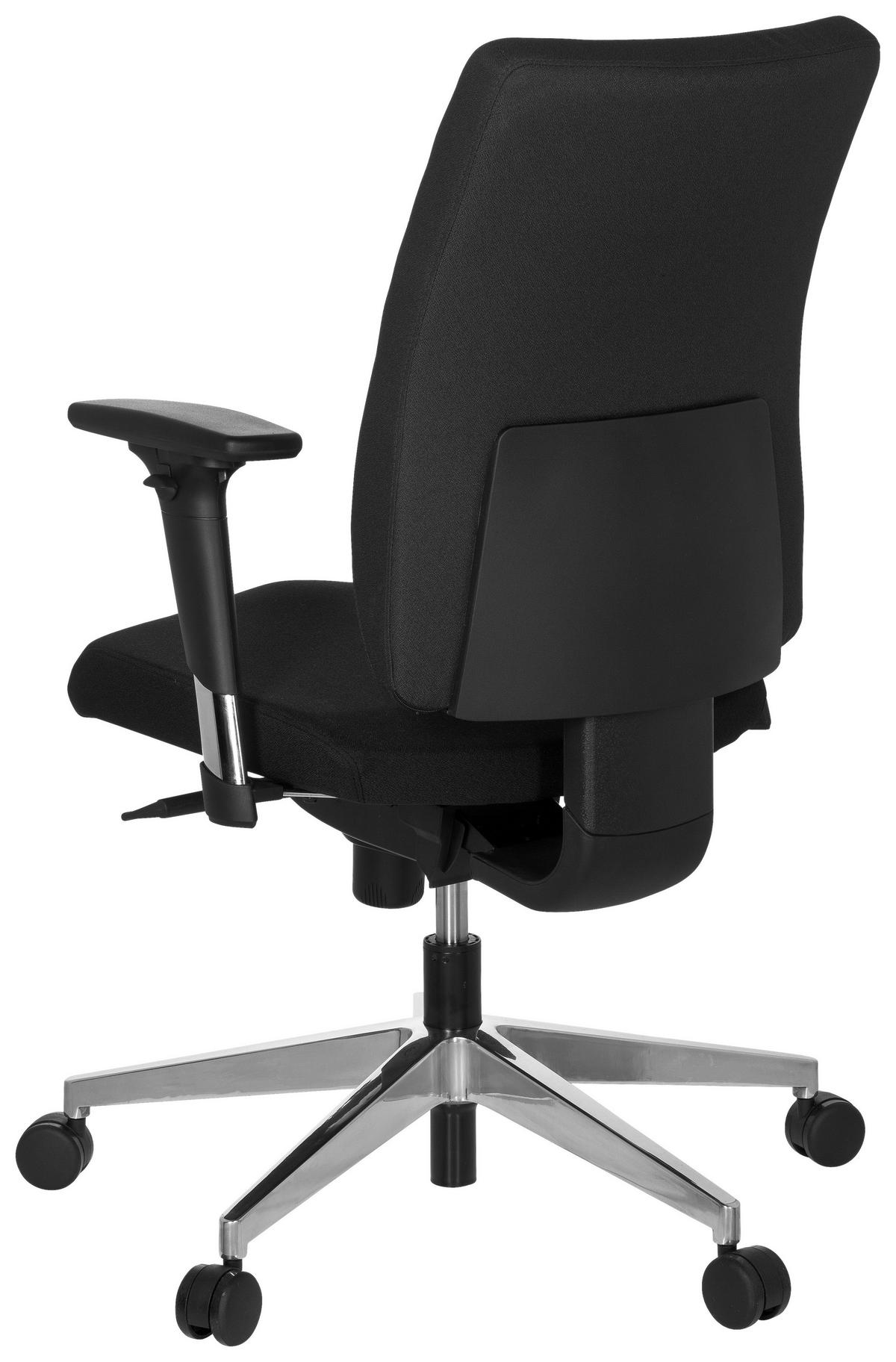 Drehstuhl Pro-Tec 350 Schwarz - Chromfarben/Schwarz, MODERN, Kunststoff/Textil (57/123/45cm) - MID.YOU