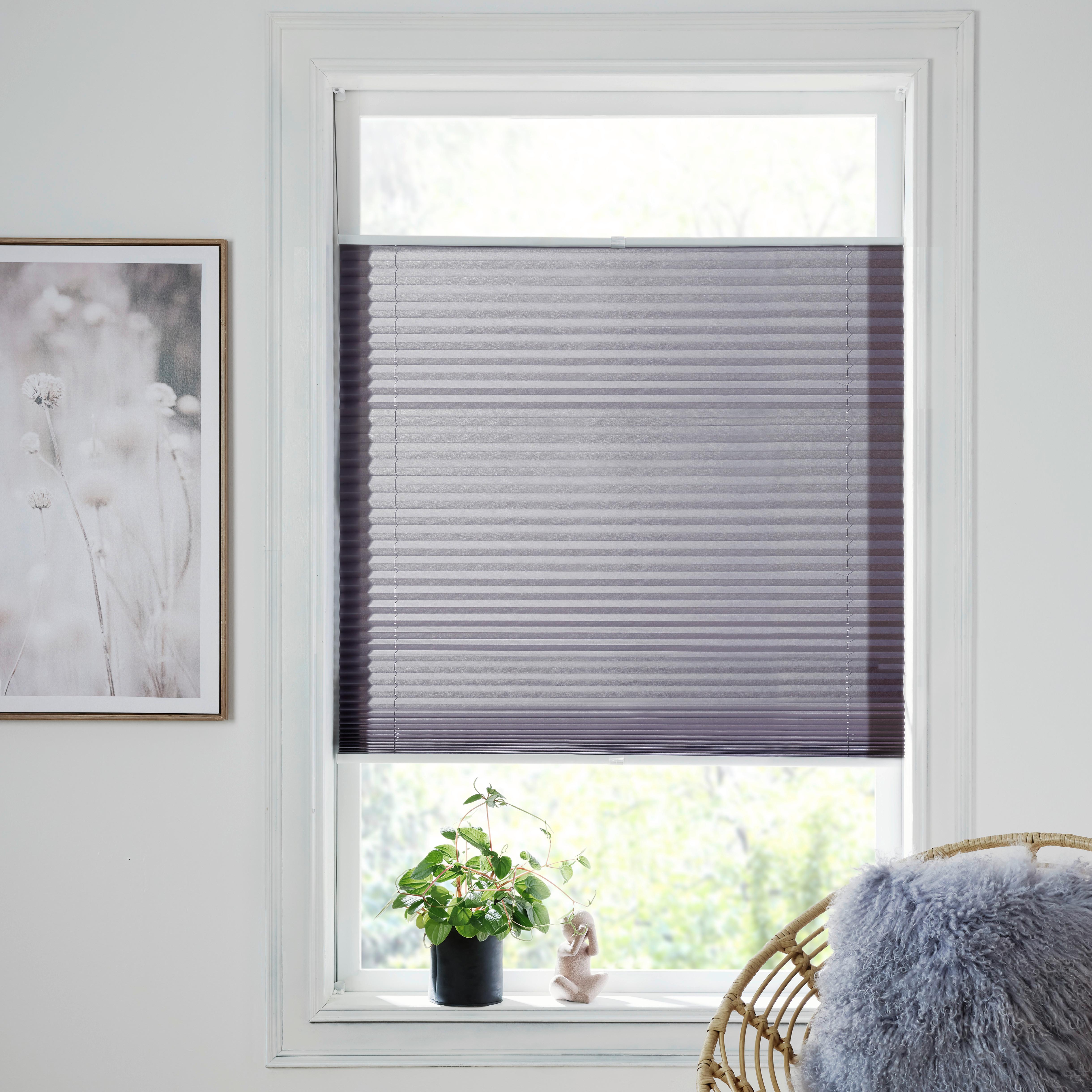 PLISÉ Light, šedá ca. 120x130 cm - šedá, textil (120/130cm) - Premium Living