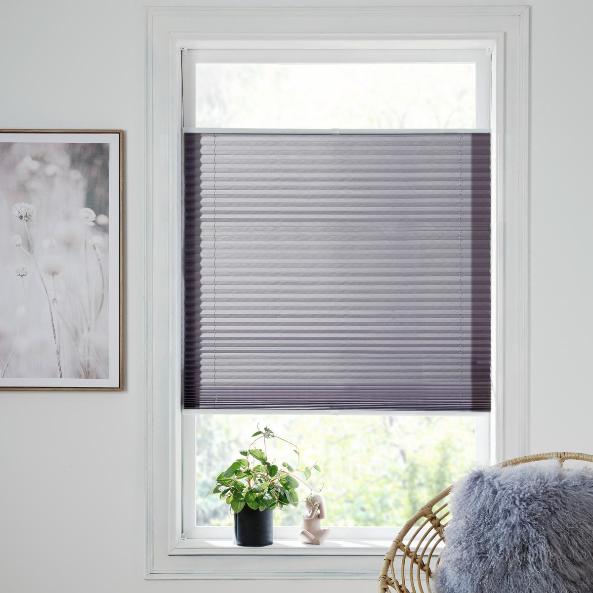 PLISÉ Light, šedá ca. 120x130 cm - šedá, textil (120/130cm) - Premium Living
