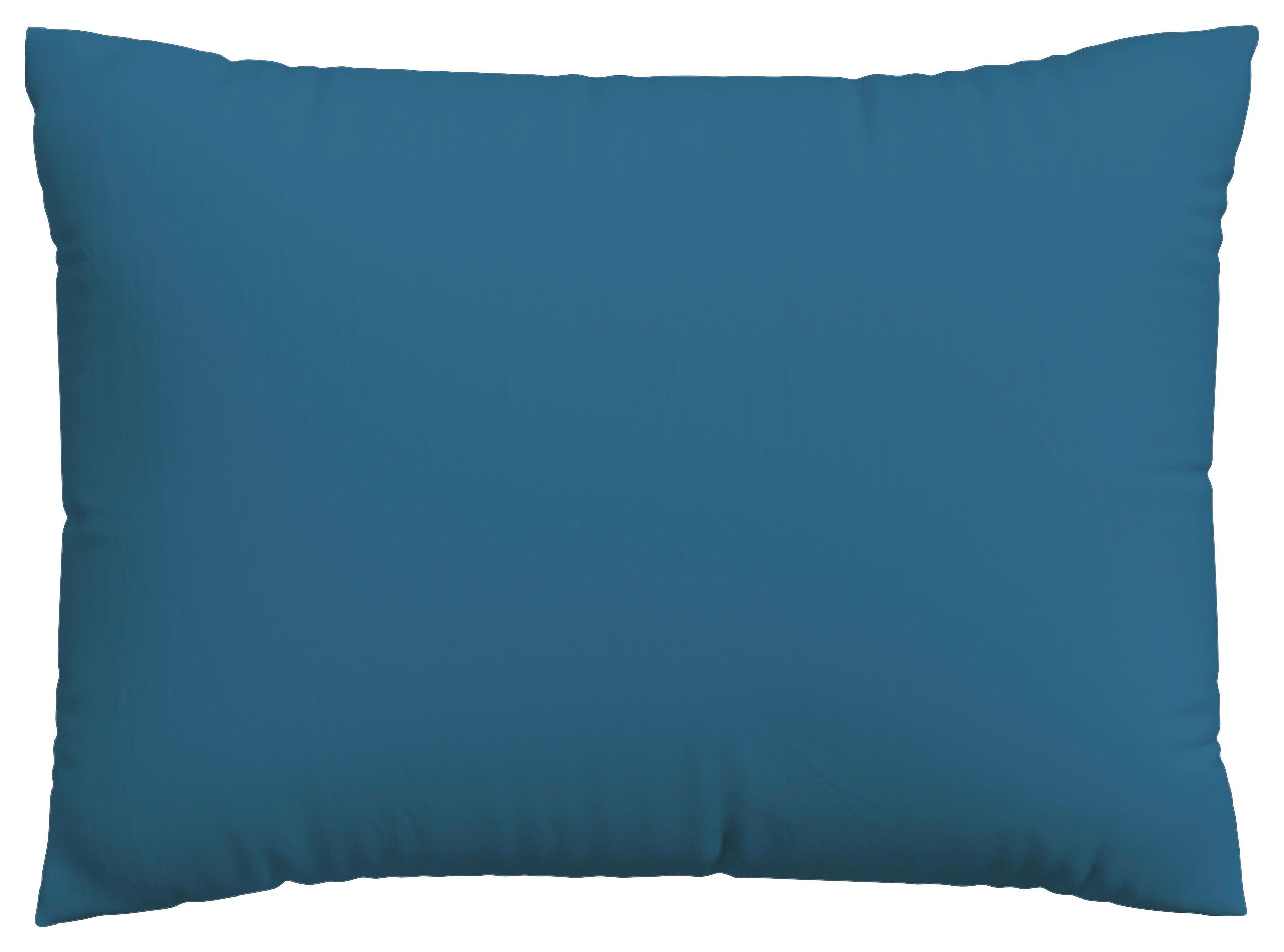 KOPFPOLSTERBEZUG KNITTED JERSEY - Blau, Basics, Textil (60/80cm) - Schlafgut
