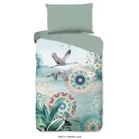 Bettwäsche Kimora Grün Olivgrün 140x200 cm - Jadegrün/Olivgrün, Trend, Textil (140/200cm)