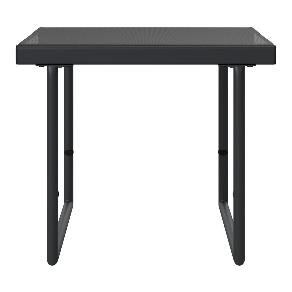 Balkonset Cardiff - Dunkelgrau/Grau, MODERN, Glas/Kunststoff - Beldano