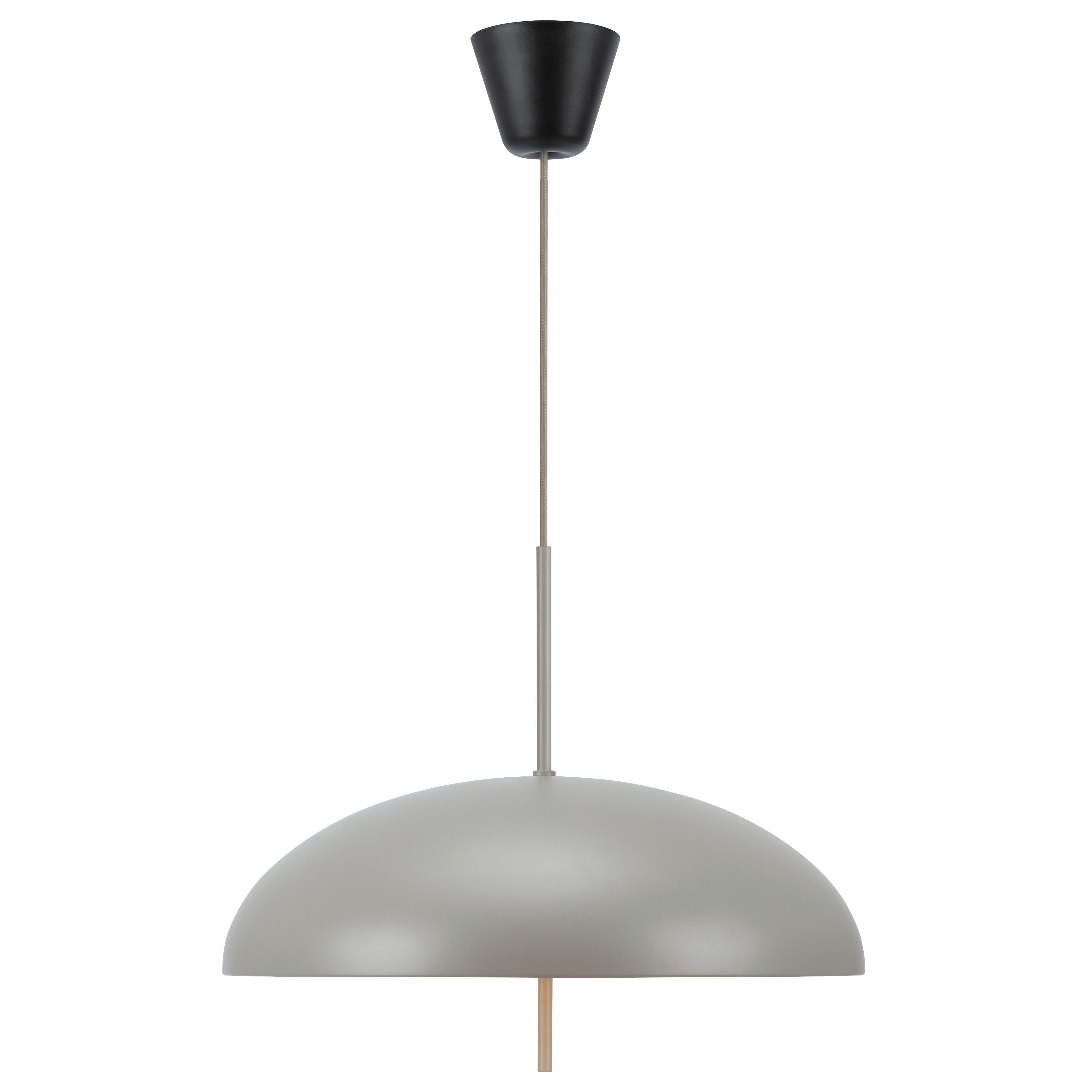 Hängeleuchte Versale Graubraun D: 49,5 cm - Graubraun, Design, Metall (49,5/41cm) - Nordlux
