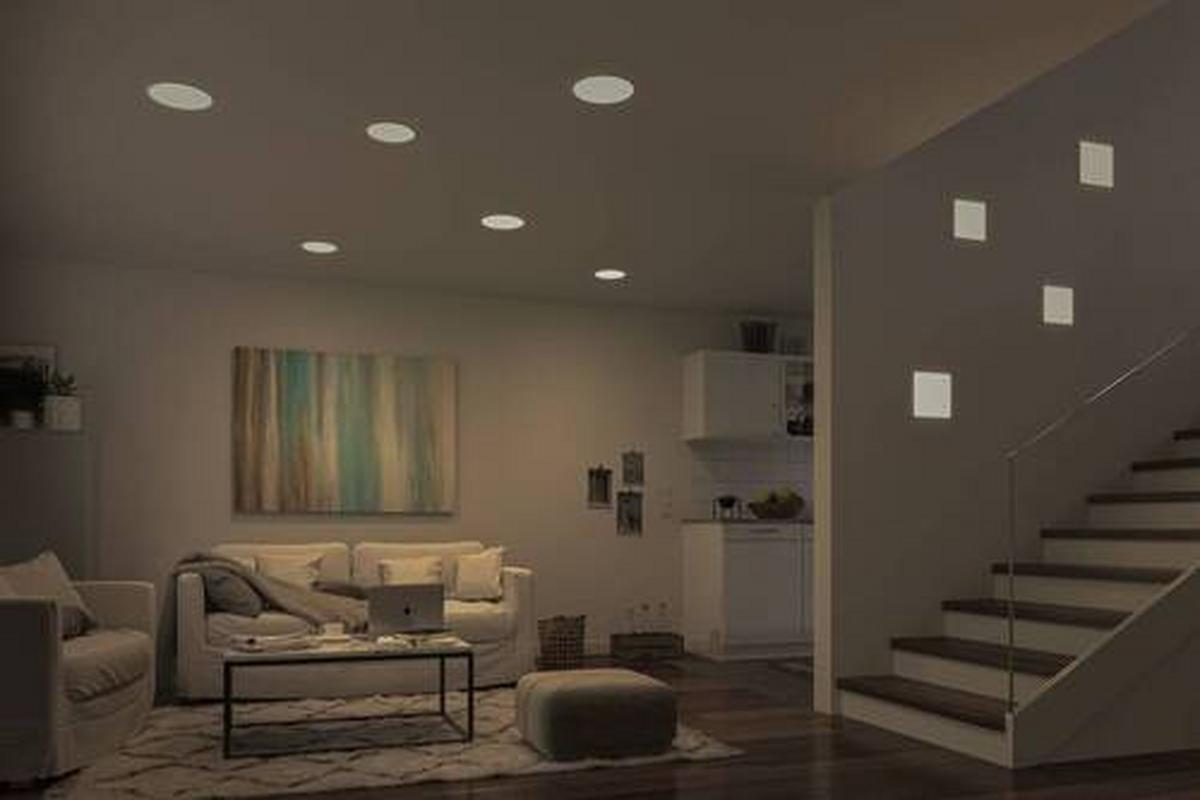 LED-Paneel L: 18,5 cm dimmbar - Basics, Kunststoff (18,5/18,5/1cm) - Paulmann