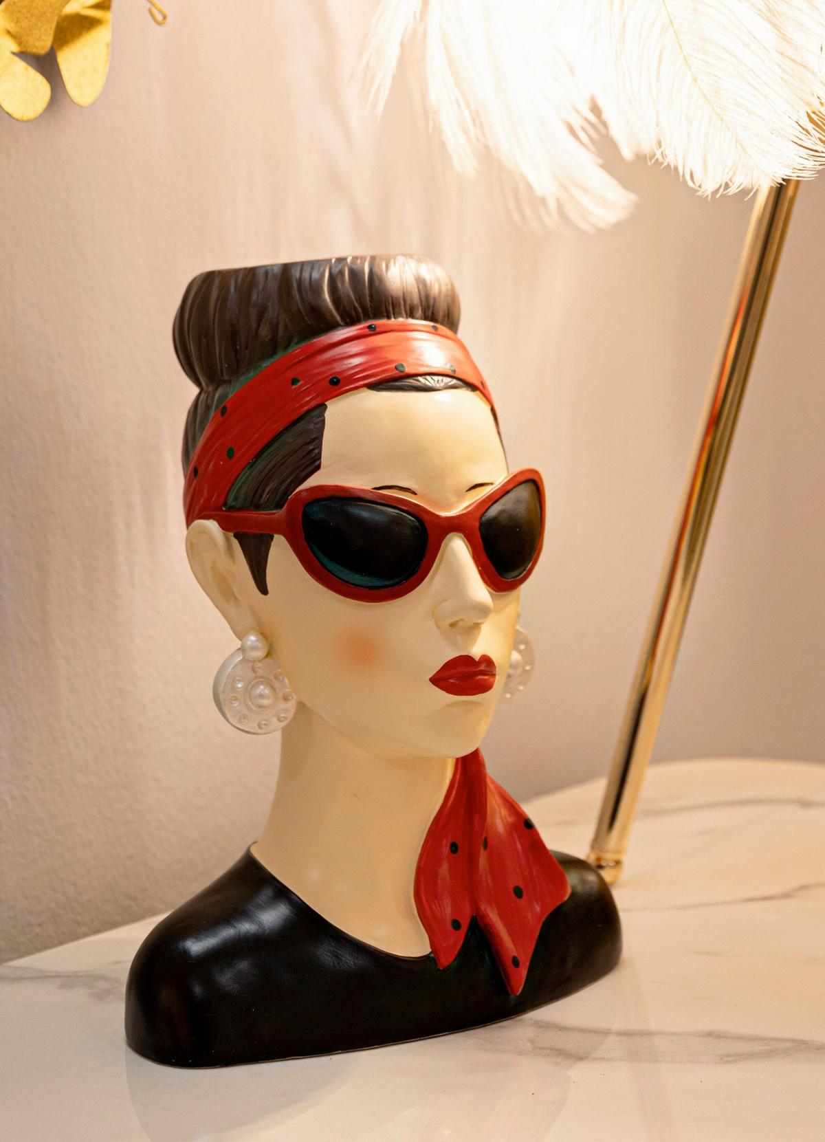 Skulptur Kunststoff, Multicolor - Basics, Kunststoff (21/27/16cm)