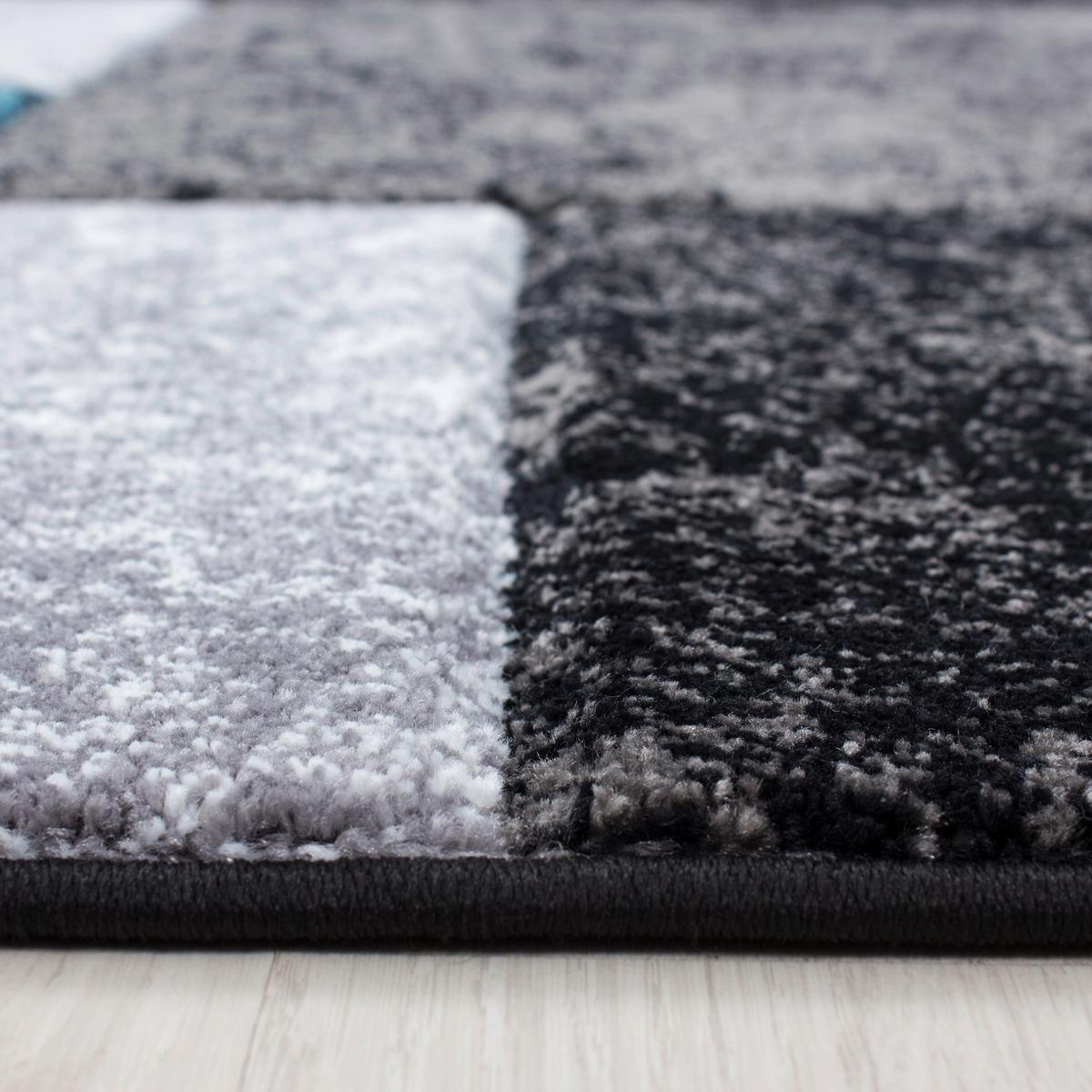 Webteppich Türkis Naturfaser Hawaii 120x170 cm - Türkis, KONVENTIONELL, Textil (120/170cm)