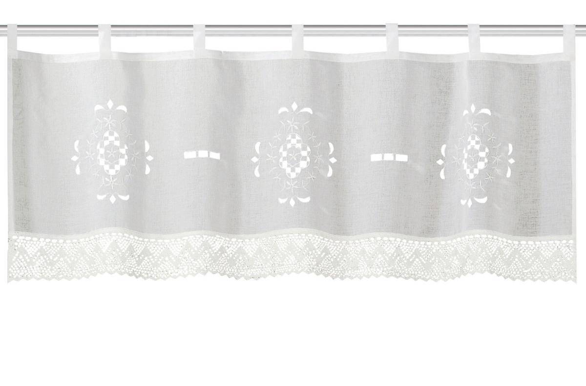 Kurzgardine Alegra Cafehaus - Weiß, KONVENTIONELL, Textil (120/45cm) - Schmidt W. Gmbh