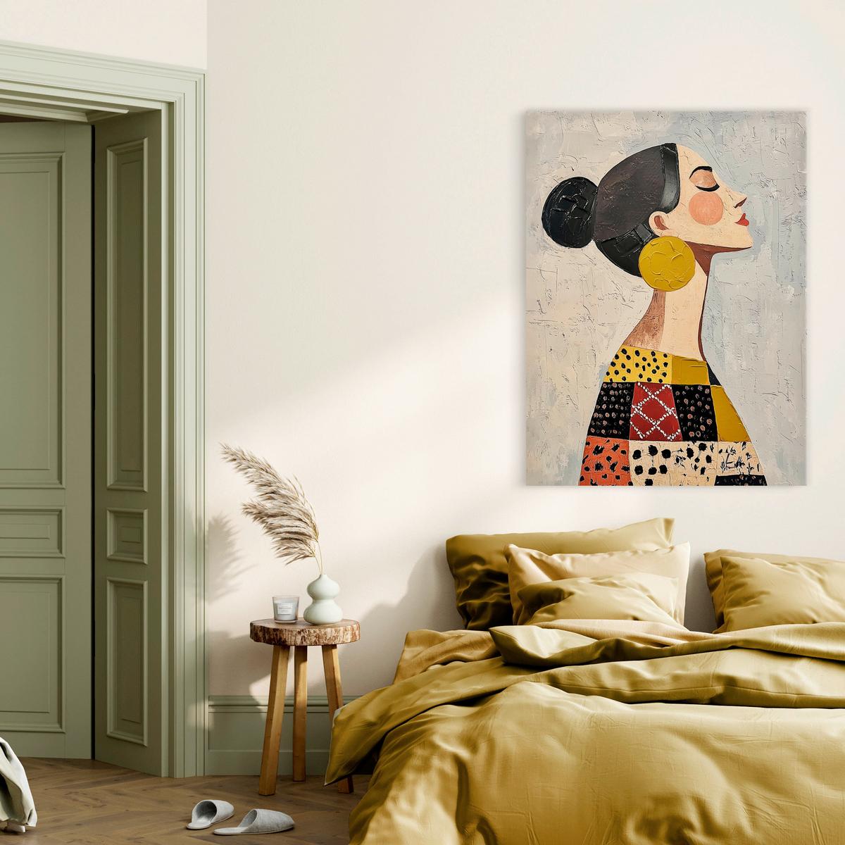 OBRAZ NA PLÁTNE MAE - viacfarebná, Basics, drevo/textil (70/100cm)