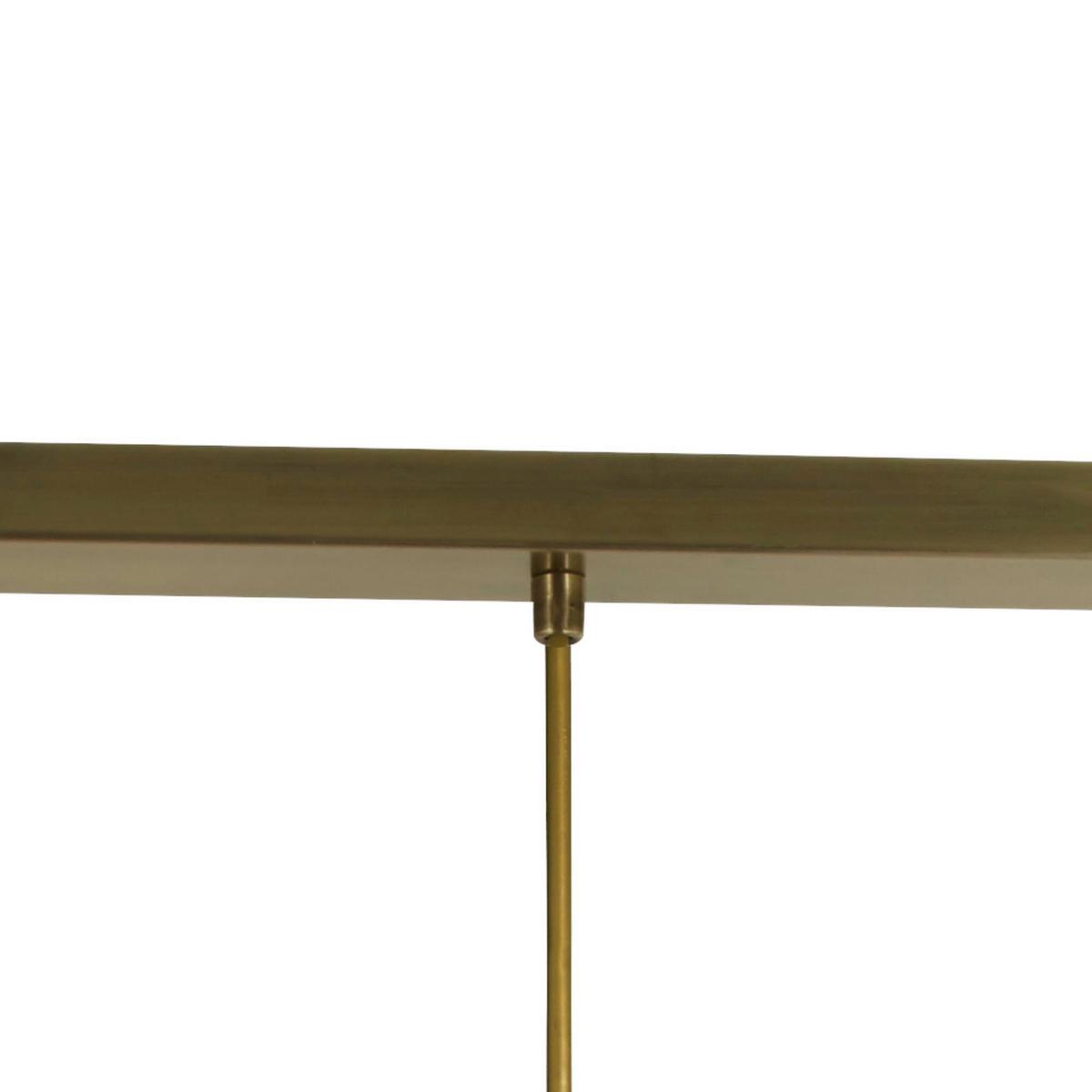 Hängeleuchte Balls H: 150 Cm 3-Flammig, Höhenverstellbar - Messingfarben/Bernsteinfarben, KONVENTIONELL, Glas/Metall (86/20/150cm)