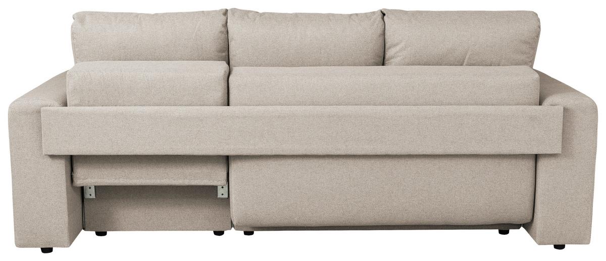 Ecksofa Bega - Chromfarben/Beige, Basics, Textil (240/153cm) - P & B