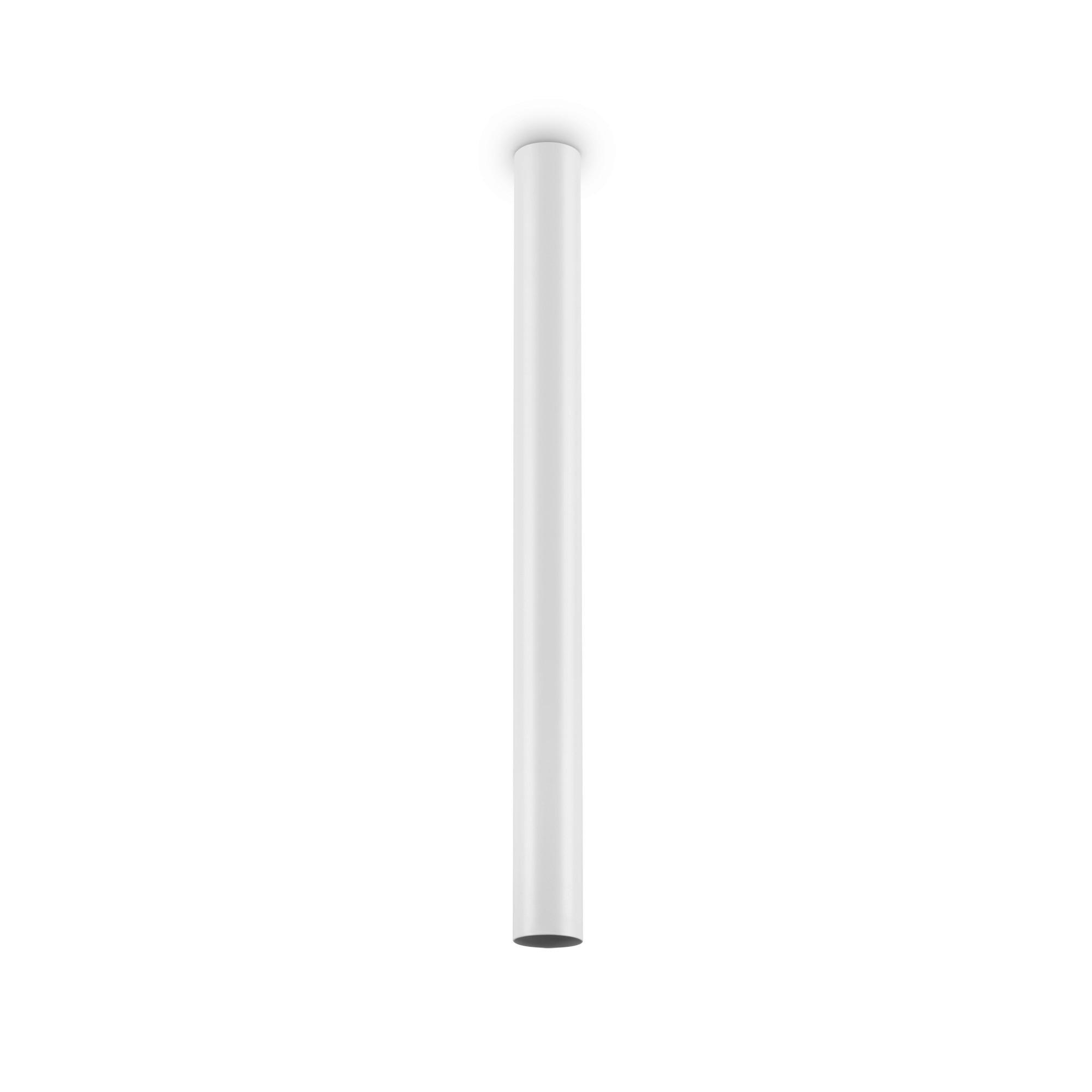 LED- Deckenleuchte Look H: 75 cm 1-Flammig, Zylinder - Weiß, KONVENTIONELL, Metall (6/75cm) - Ideal Lux