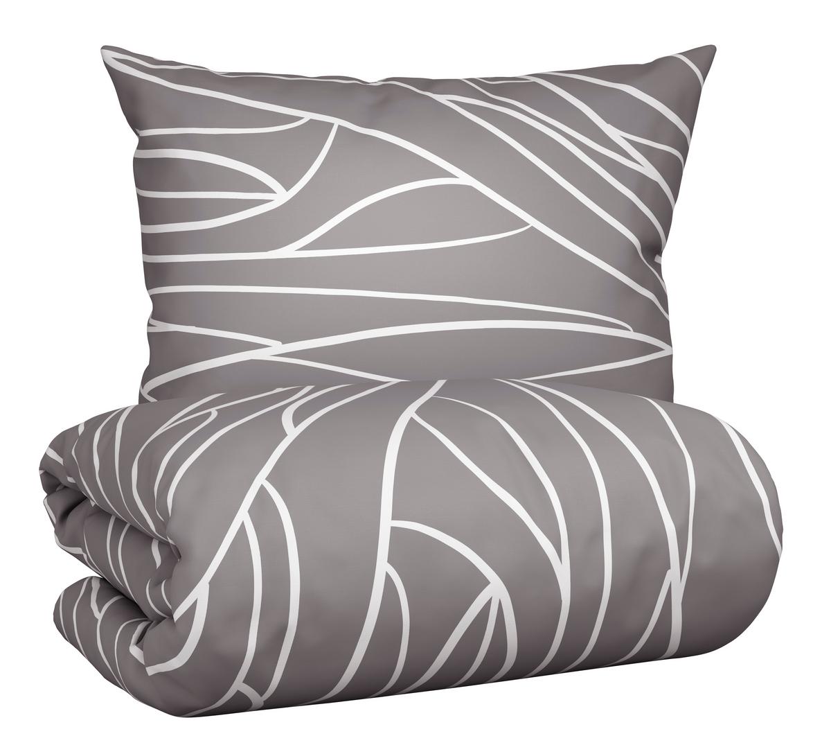POVLEČENÍ JULIANE XXL - šedá, Konvenční, textil (200/220cm) - Mömax