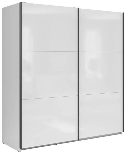 Schwebetürenschrank Tetrix - Weiß Hochglanz, MODERN, Holzwerkstoff (183/195,5/60cm) - MID.YOU