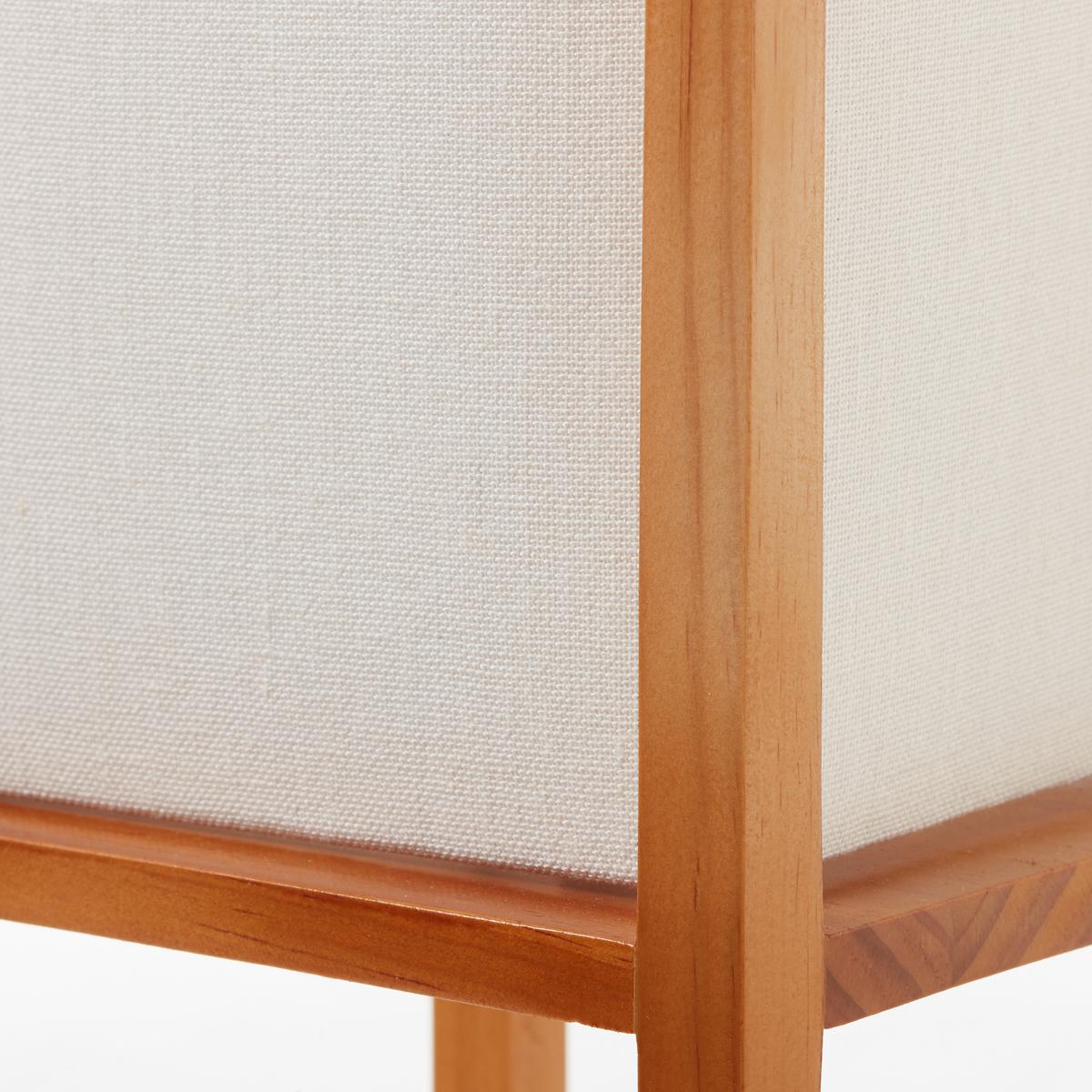 Tischlampe Seaside Weiß/ Naturfarben mit Schnurschalter - Naturfarben/Weiß, Natur, Holz/Textil (53/20/20cm) - Brilliant