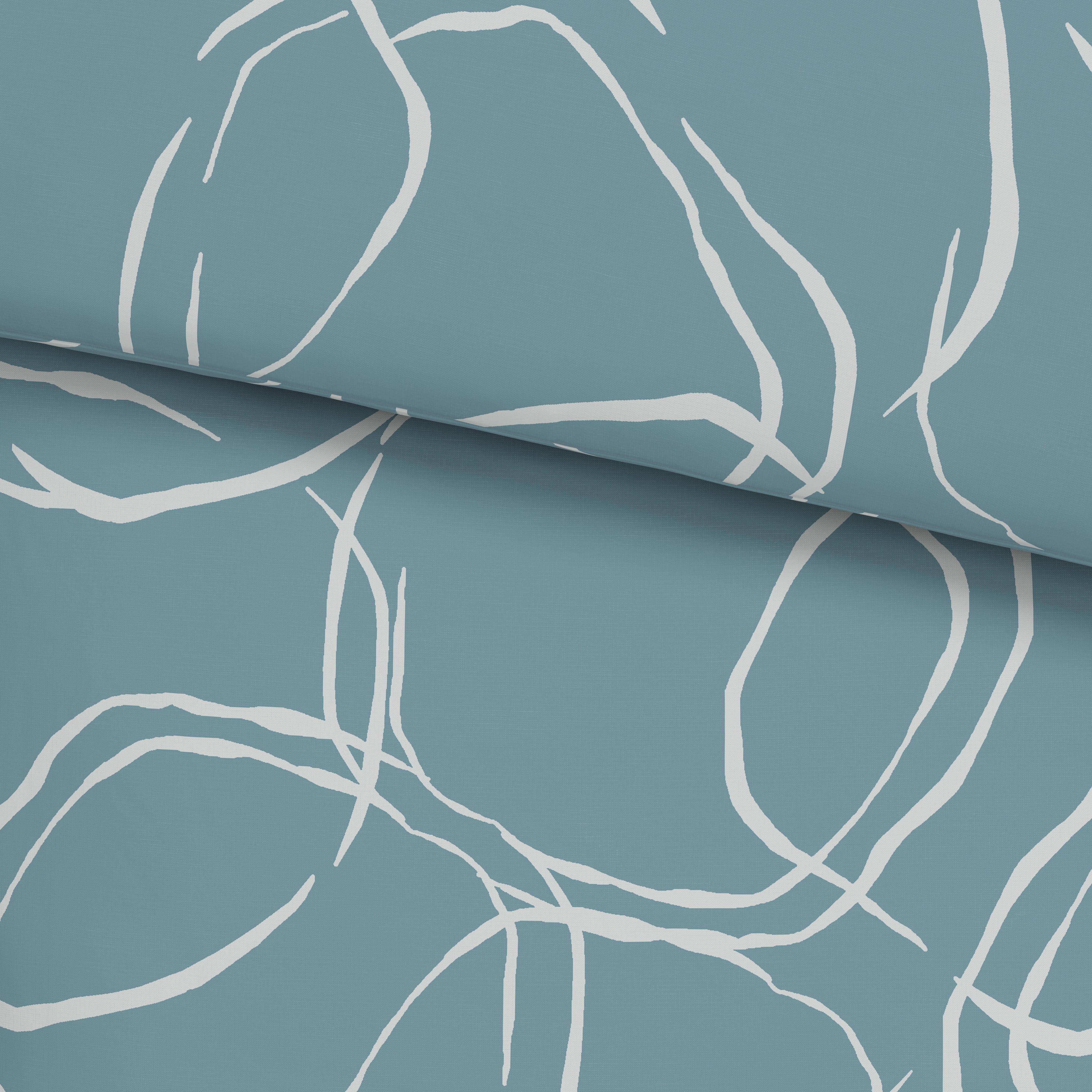 Bettwäsche Stones - Blau, MODERN, Textil - Luca Bessoni