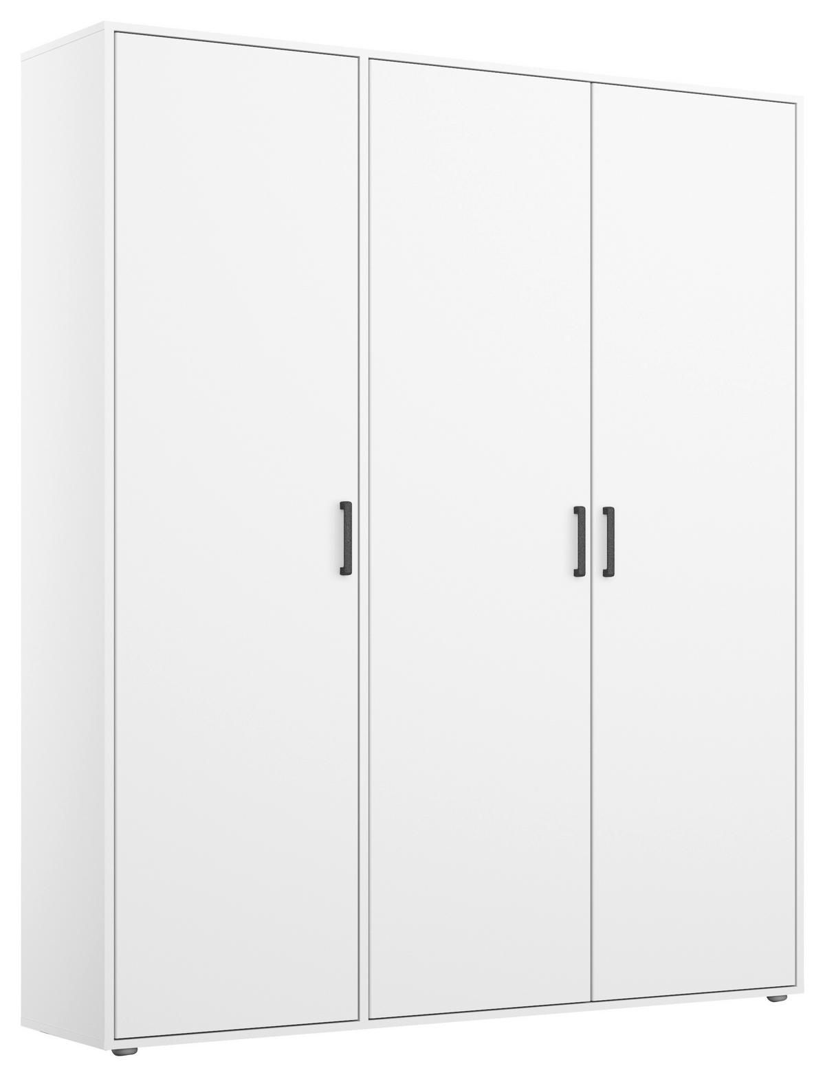 Drehtürenschrank Voyager Weiß B: 140 cm - Weiß, MODERN, Holzwerkstoff (140/194/53cm) - Rauch Möbel