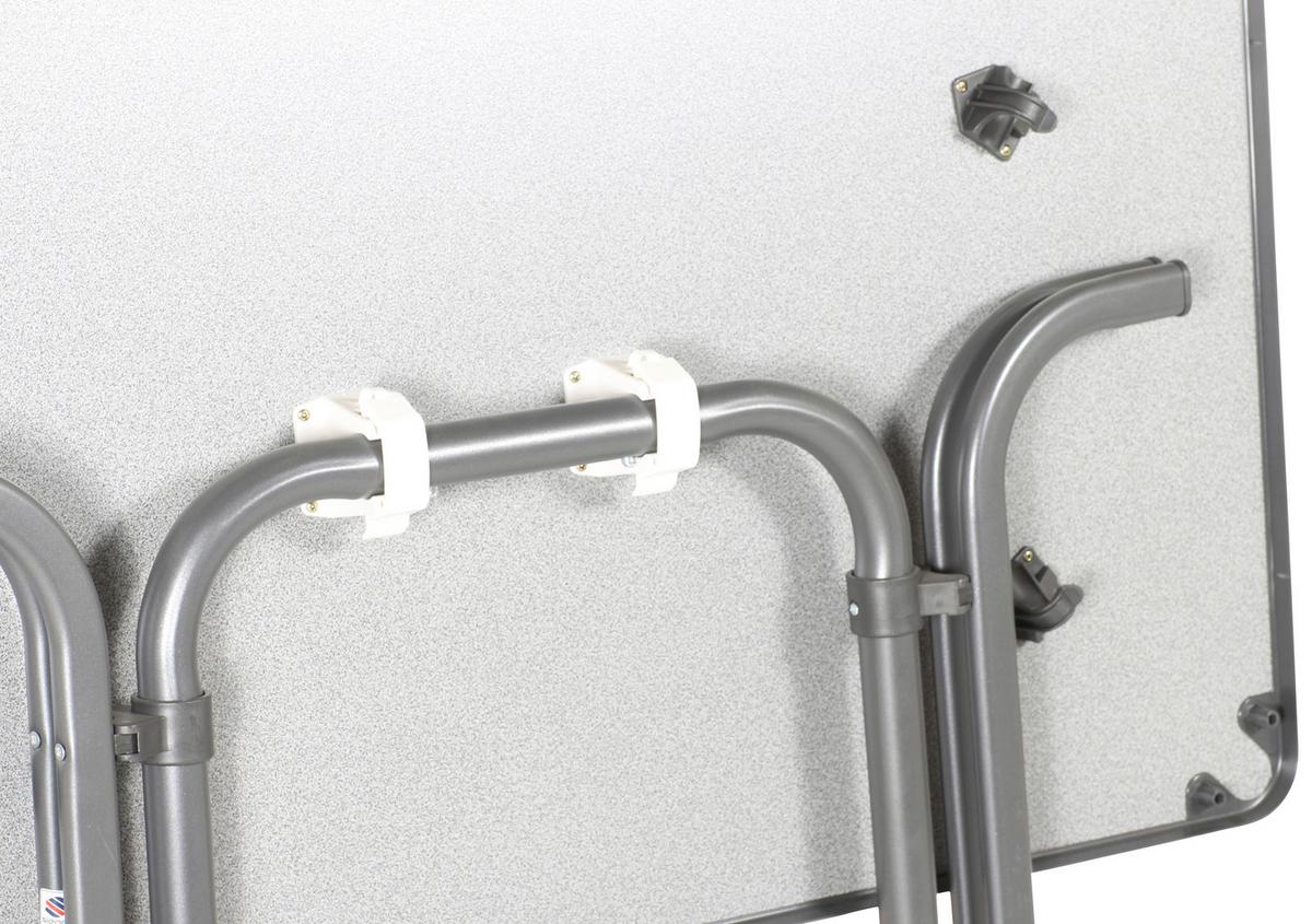 Gartentisch Klappbar Stahl L: 115cm - Grau, MODERN, Holzwerkstoff/Metall (115/70/72cm) - Sieger