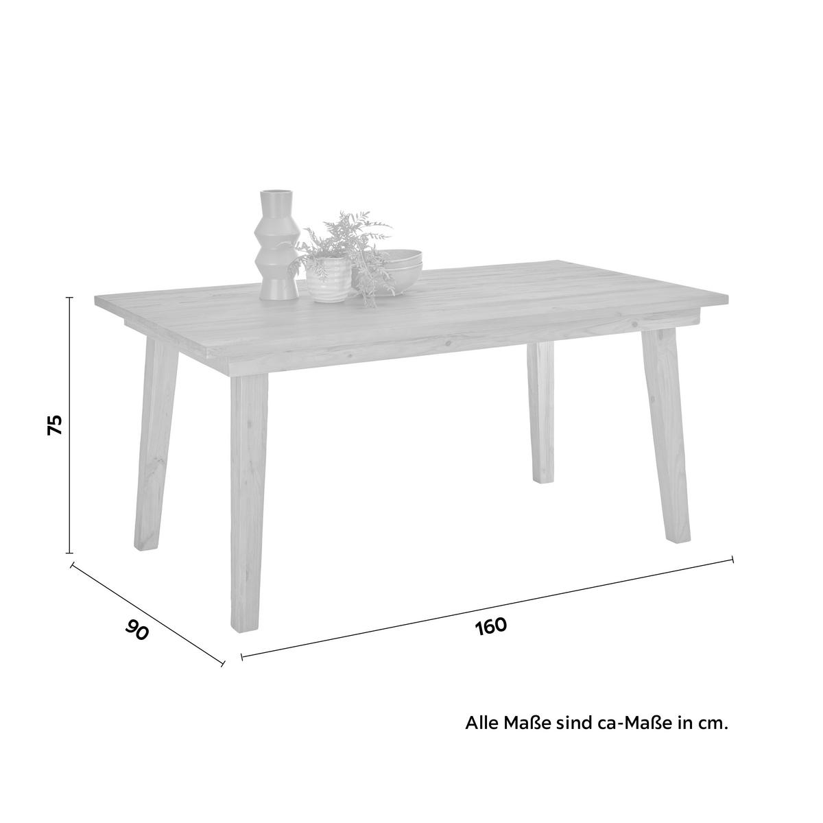 JÍDELNÍ STŮL RUSTY 160 - přírodní barvy, Design, dřevo (160/90/75cm) - Zandiara