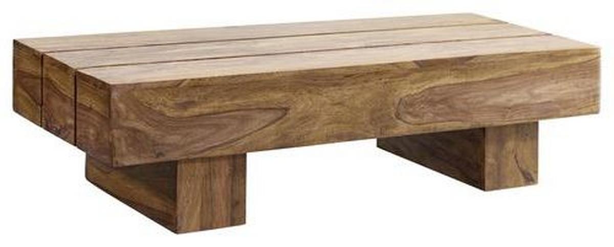 Drevený konferenčný stolík SIRA, sheesham - farba indického palisandra, Design, drevo (120/45cm) - MID.YOU