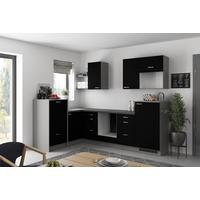 Eckküche Clean - Anthrazit/Schwarz, MODERN, Holzwerkstoff (178/280cm) - Express