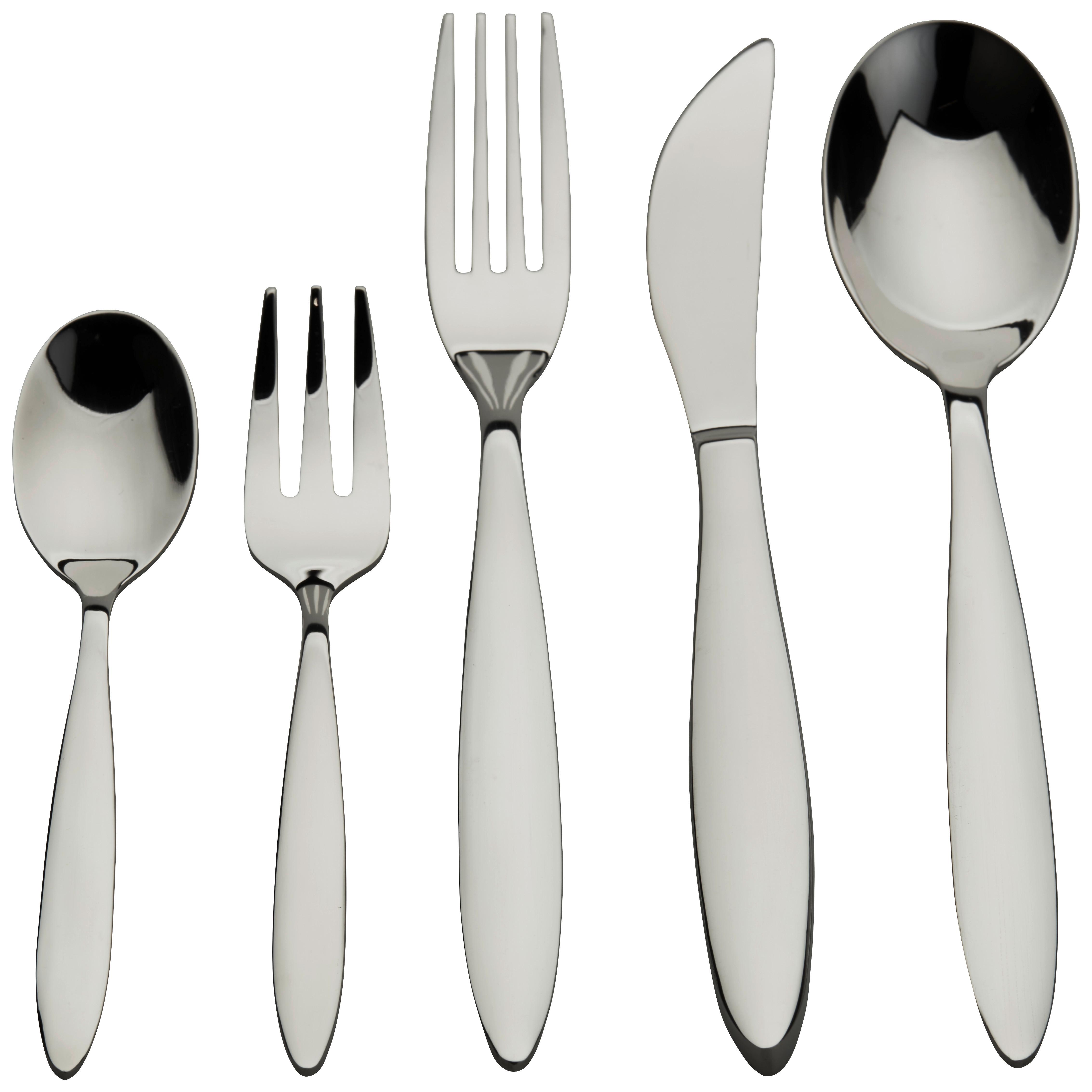 Luca Bessoni Besteckset 20--Teilig. Nola für 4 Personen - Edelstahlfarben, MODERN, Metall - Luca Bessoni